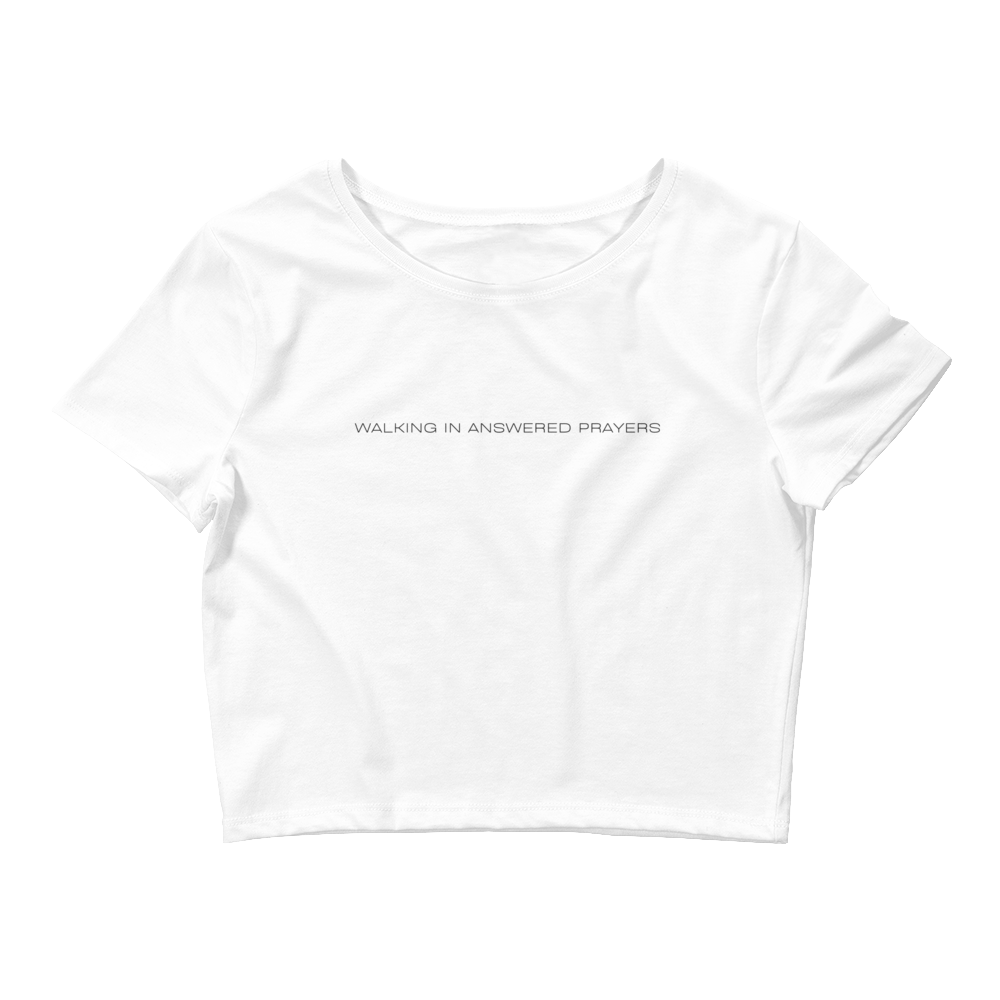 Walking in Answered Prayers Crop Tee