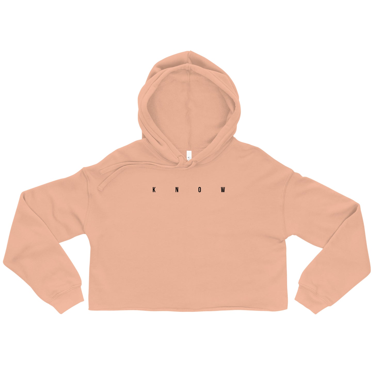 K N O W crop hoodie